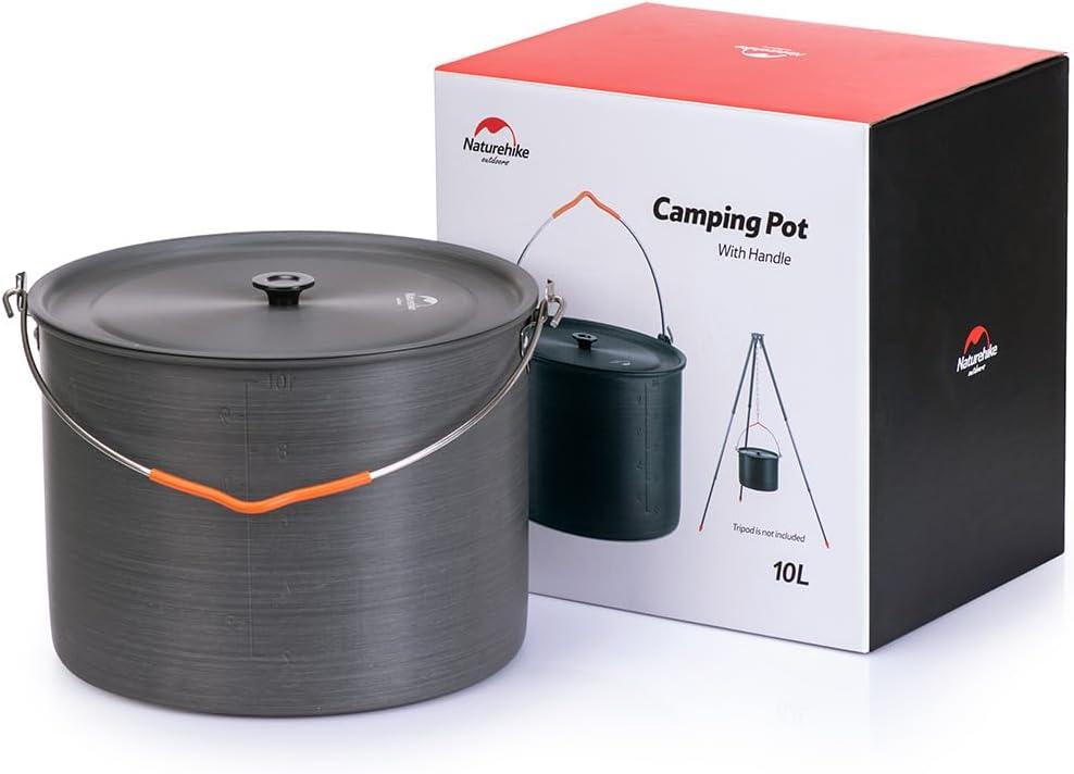 Туристична каструля-казанок Naturehike Camping NH19CJ003, 10 л (Grey)