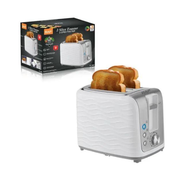 Тостер автоматичний для хліба з функцією розморожування RAF R-269 900 Вт