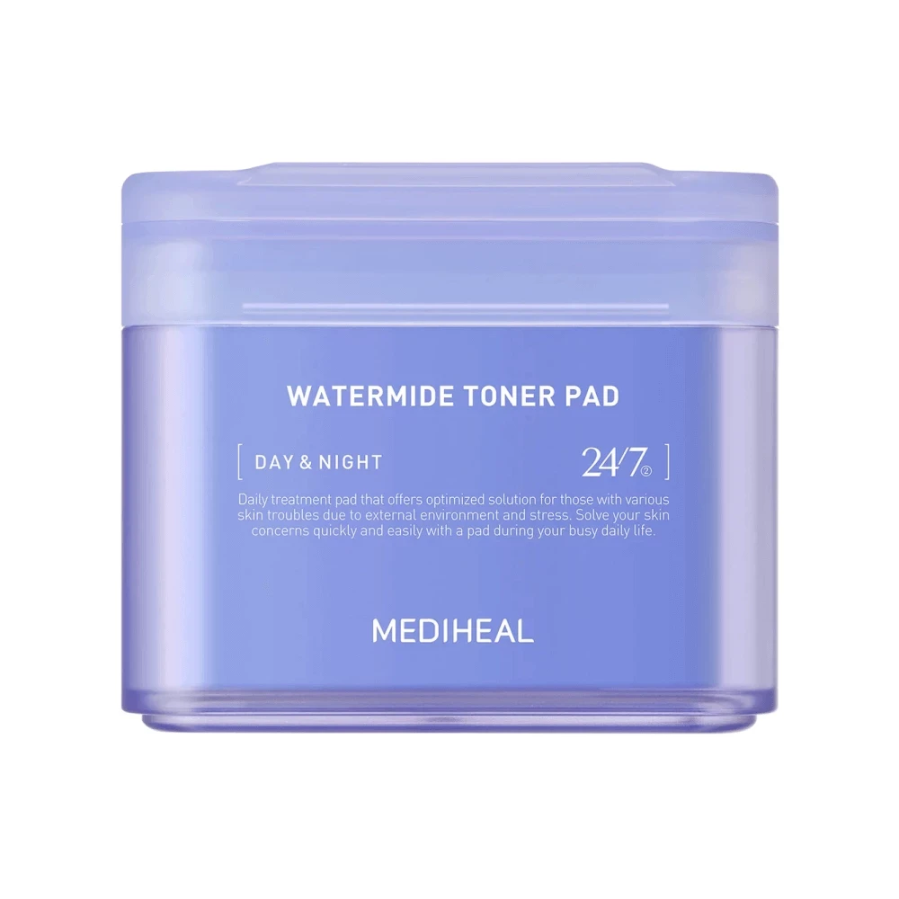 Mediheal Watermide Toner Pad Інтенсивно зволожувальні тонер-педи з антарктицином і бетаїном 100 шт.