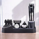 Професійний зручний триммер для волосся VGR 1000 mAh, поворотний триммер 3-12 мм з гребенями для бодігрумеру, фото 3