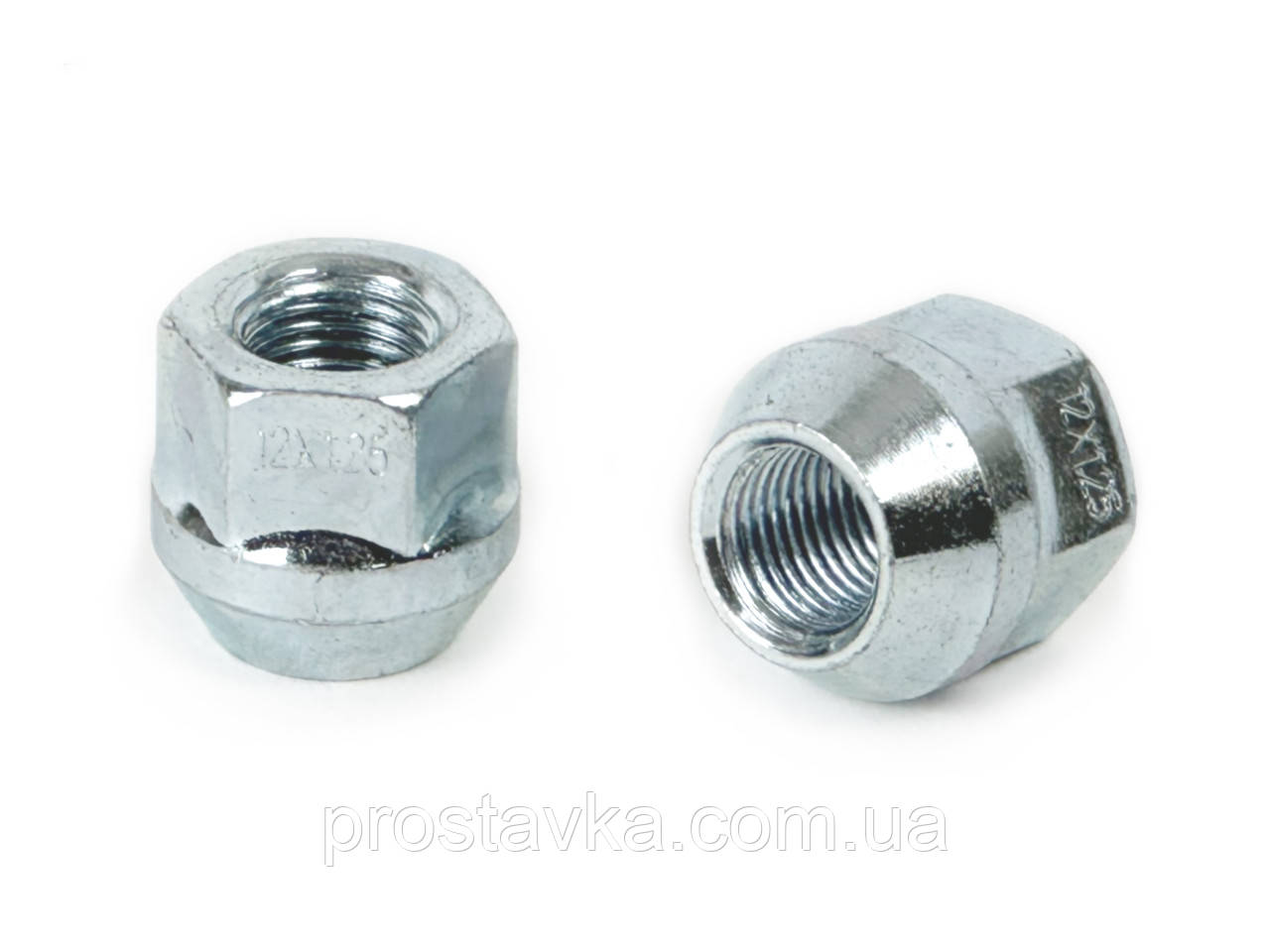 Гайка колісна 400144 Z D23 Z M12X1,25 Цинк висота 22 мм Конус із виступ., відкр., кл.19 мм, фото 1