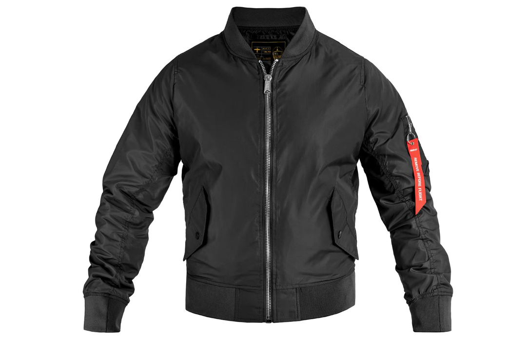 Тактична куртка Mil-Tec бомбер MA1 Summer black 10401502 3XL
