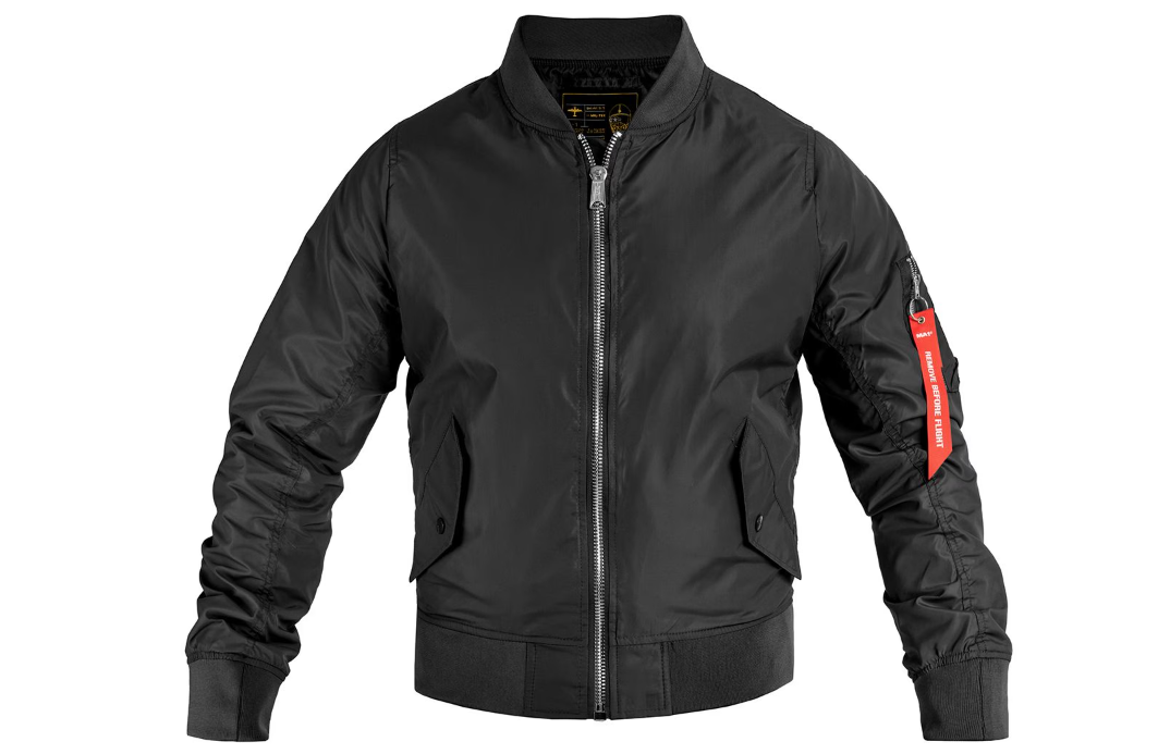 Тактична куртка Mil-Tec бомбер MA1 Summer black 10401502 S