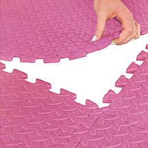 Мат-пазл (ластівчин хвіст) Cornix Mat Puzzle EVA 120 x 120 x 1 см XR-0230 Pink Poland, фото 6