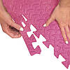 Мат-пазл (ластівчин хвіст) Cornix Mat Puzzle EVA 120 x 120 x 1 см XR-0230 Pink Poland, фото 7