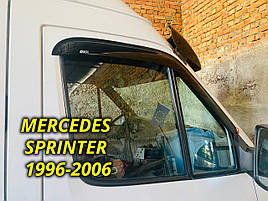 Дефлектори вікон (вітровики) для Mercedes Sprinter 1996-2006 накладні на скотчі (DEFL) Q2
