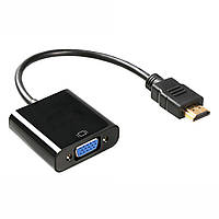 Перехідник-конвертер HDMI (M) — VGA (F) Чорний