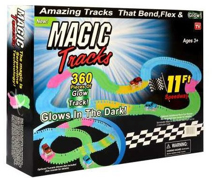 Автотрек що світиться Magic tracks, дорога, що світиться, 360 деталей, гоночна траса, гоночний трек 2832