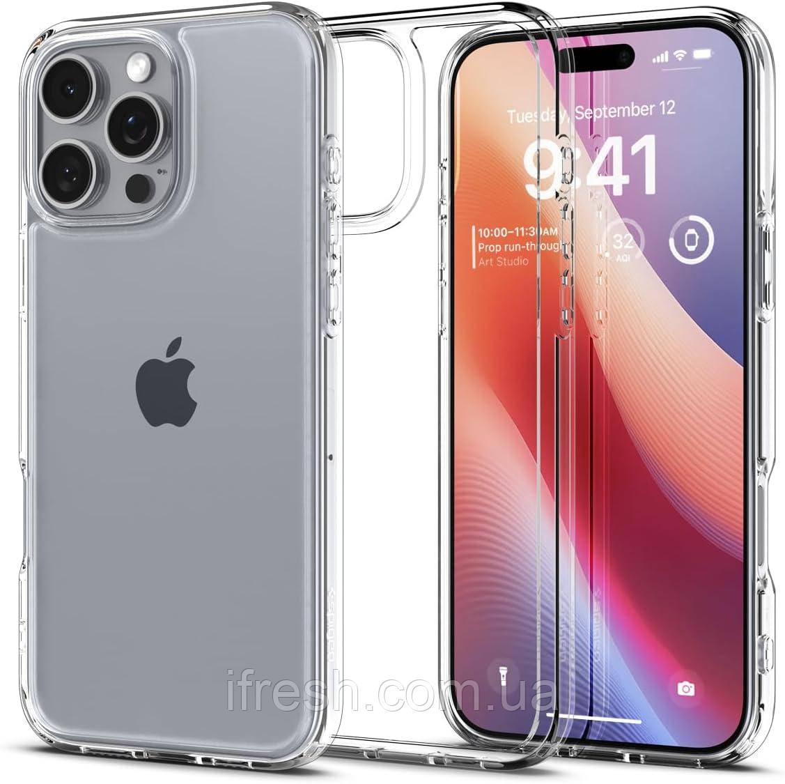 Чохол Spigen для iPhone 16 Pro Max - Ultra Hybrid, Crystal Clear (ACS07992)