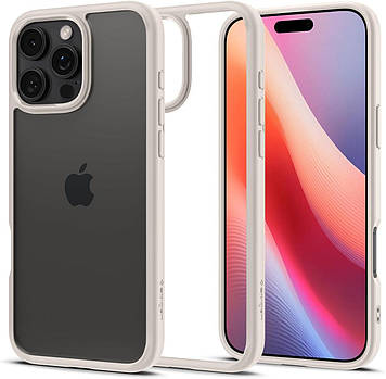 Чохол Spigen для iPhone 16 Pro Max - Ultra Hybrid, Natural Titanium (ACS08385)