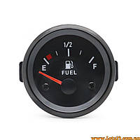 Універсальний автомобільний датчик рівня палива 52мм з підсвіткою для бензинових авто 12В 240-33 Ом діапазон E-1/2-F 12V