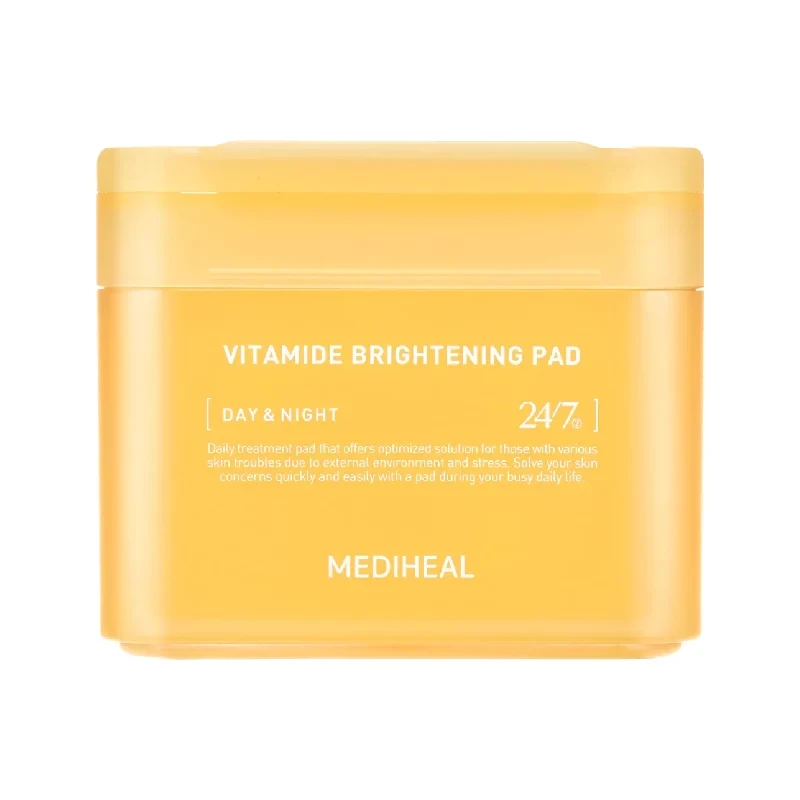 Mediheal Vitamide Brightening Pad Освітлювальні вітамінні педи для обличчя 100 шт., фото 1