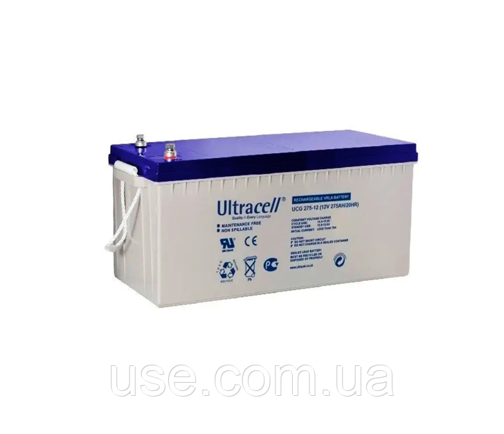 Гелієвий акумулятор 12V 275Ah, 275 а*год, ач, ампер годин, GEL, АКБ, 12 Вольт, В