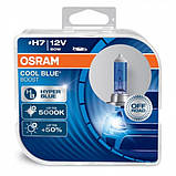 Комплект галогенових ламп Osram 62210CBB Cool Blue Booster H7 80W 12V PX26D 10X2 HardDuopet, фото 3