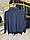 Кофта комбі з плащівкою HERMES 1930 (батал) 3-5XL синя, фото 4