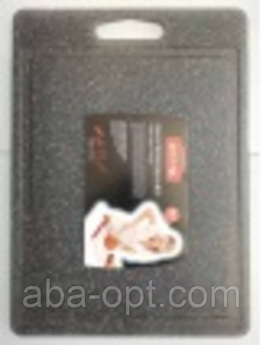 Дошка обробна пластикова чорний граніт 36,5 х 26 х 0,7 см Тіа (шт), фото 1