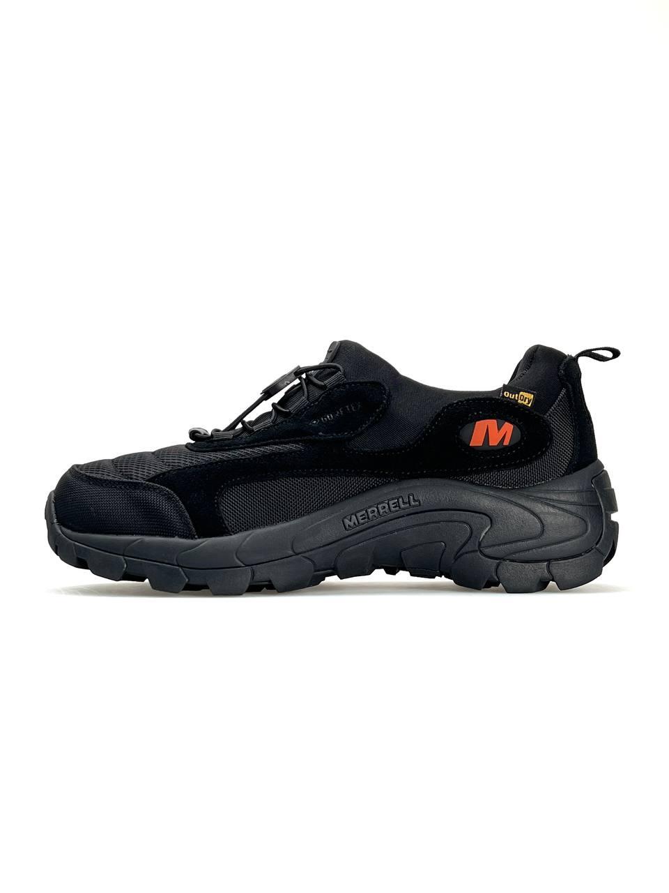 Чоловічі кросівки єврозима Merrell MOC EVO 1TRL X Black Orange, Мерел чорні водонепрон. Тканина 41