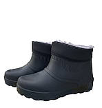 Підліткові зимові чорні черевики пінка гумові чоботи 39, фото 2
