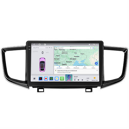 Штатна магнітола Lesko для Honda Pilot III Рестайлінг 2018-н.в. 10" 4/64 QLED CarPlay 4G Wi-Fi GPS 360 Prime, фото 1