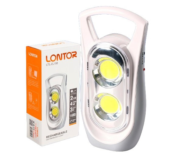 LED світильник для кемпінгу з USB зарядкою та акумулятором Lontor CTL-EL158