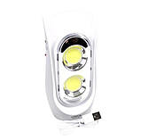 Портативна кемпінгова лампа з USB зарядкою і LED освітленням Lontor CTL-EL158, фото 4