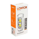Портативна кемпінгова лампа з USB зарядкою і LED освітленням Lontor CTL-EL158, фото 6