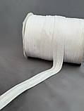 Вузька тасьма білого кольору (2.5 см), фото 8