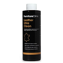 Універсальне очищаючий засіб для шкіри Furniture Clinic Leather Ultra Clean (50мл/100мл/250мл/1л)