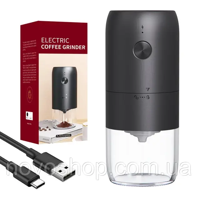 Кавомолка акумуляторна CIRCLE JOY KMDJ-2A Black