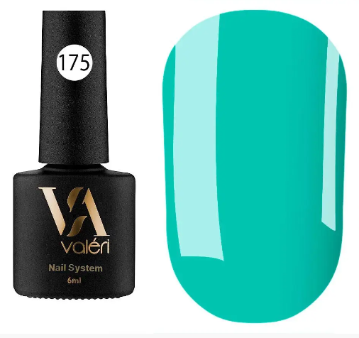 Гель-лак Valeri Gel Polish Color 175 бірюзовий 6 мл