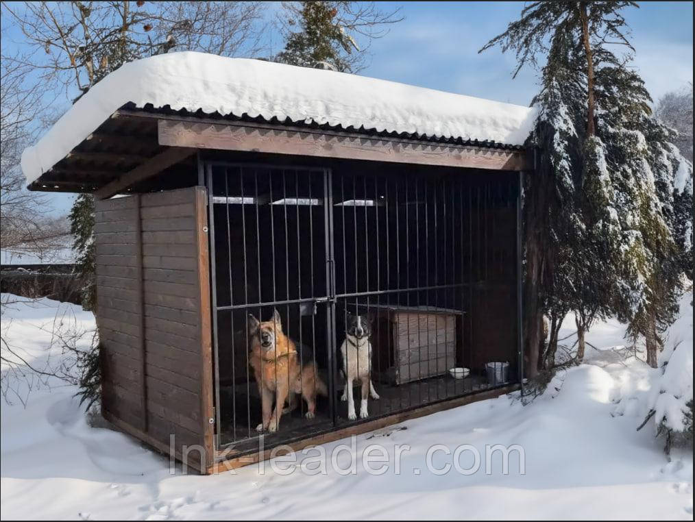 Вольєр закритий металевий "Стандарт" 3*2 м розбірний