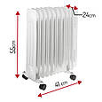 Оливний радіатор, нагрівач Adler AD 7816 (2000 Вт, 9 ребер, Польща), фото 9