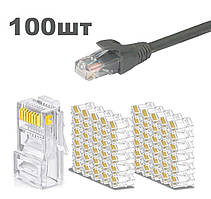 Конектор  RJ-45 GEAR САТ.5E 8P8C UTP (уп 100шт)