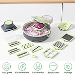 Універсальна багатофункціональна Терка-Овочерізка Vegetable Cutter 9в1, фото 5
