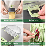 Універсальна багатофункціональна Терка-Овочерізка Vegetable Cutter 9в1, фото 8
