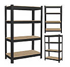 Стелаж металевий для дому, кухні, ванної кімнати, балкона, комори 150x70x30 Розбірні стелажі для гаража, фото 3