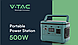 Портативна електростанція V-TAC VT-606 (500W 568Wh SKU11442), фото 7