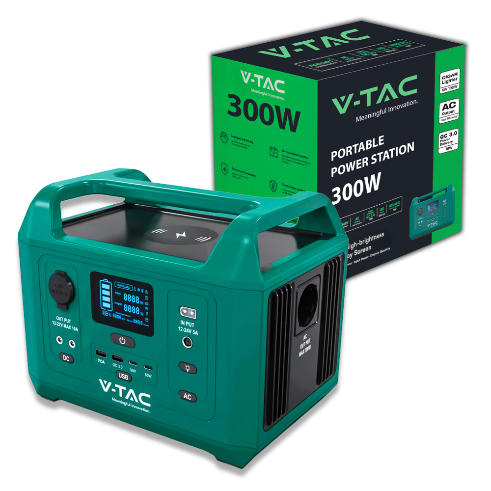 Портативна електростанція V-TAC VT-303N (300W 288Wh SKU11625), фото 1