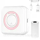 Портативний Bluetooth принтер + Подарунок 1шт термопаперу / Міні принтер для друку з телефону / Термопринтер, фото 2