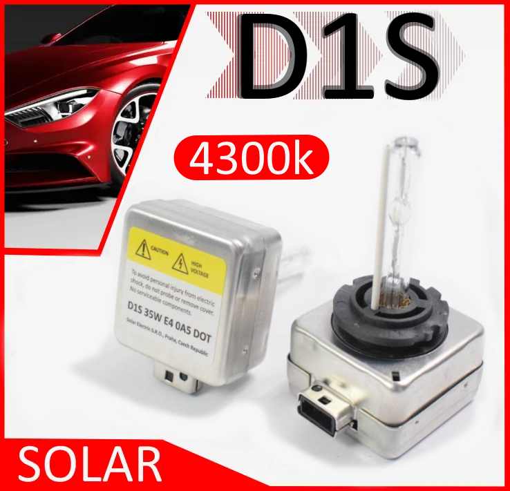 Комплект лампочек для ксенона D1S 85v 35w 4300k "SOLAR" 2 шт