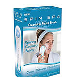 Електрична щітка для чищення обличчя Spin Spa з двома насадками портативний масажер для вмивання, фото 10