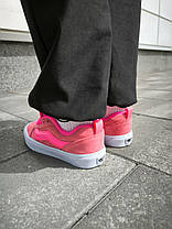 Жіночі кеди Vans Skool Knu Pink кросівки Ванс Кну низькі рожеві з білою підошвою замша демісезон, фото 4