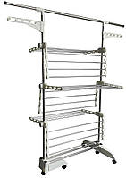 Сушка багатоярусна для одягу органайзер Bonro B01S біла