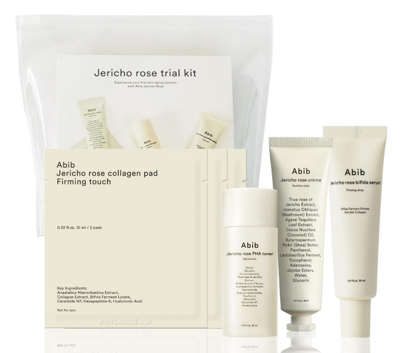 Набір косметики з ієрихонської трояндою Abib Jericho Rose Trial Kit 3х30 мл + 3 шт.