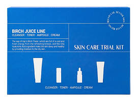 Набір мініверсій косметики з березовим соком Round Lab Birch Juice Trial Kit 10+ 2х20 + 30 мл