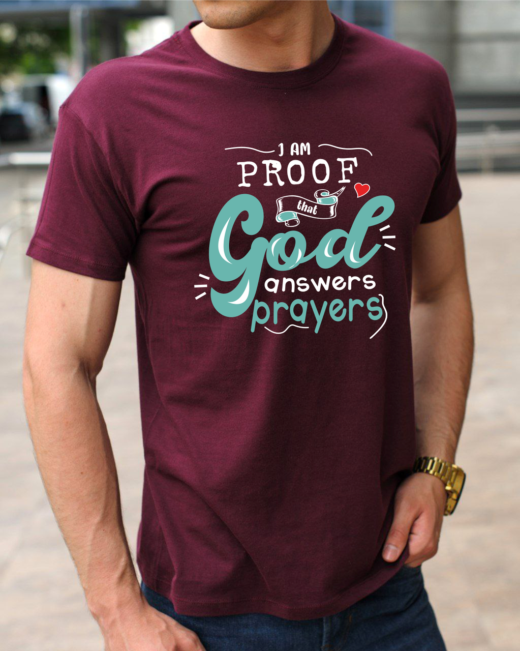 Православні футболки з християнською символікою I am proof (Я доказ), бавовняні х/б розмір S