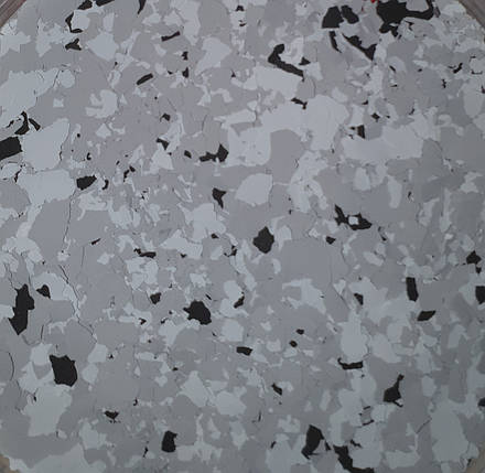 Вінілові чіпси, Crushed Slate, відро 3 кг. Кольорові чипси для підлогових покриттів. Розмір 1 (1-3 мм)., фото 1