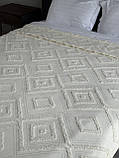 Покривало "Олаф", 100% cotton, молочний колір (Розміри і кольори в асортименті), фото 6