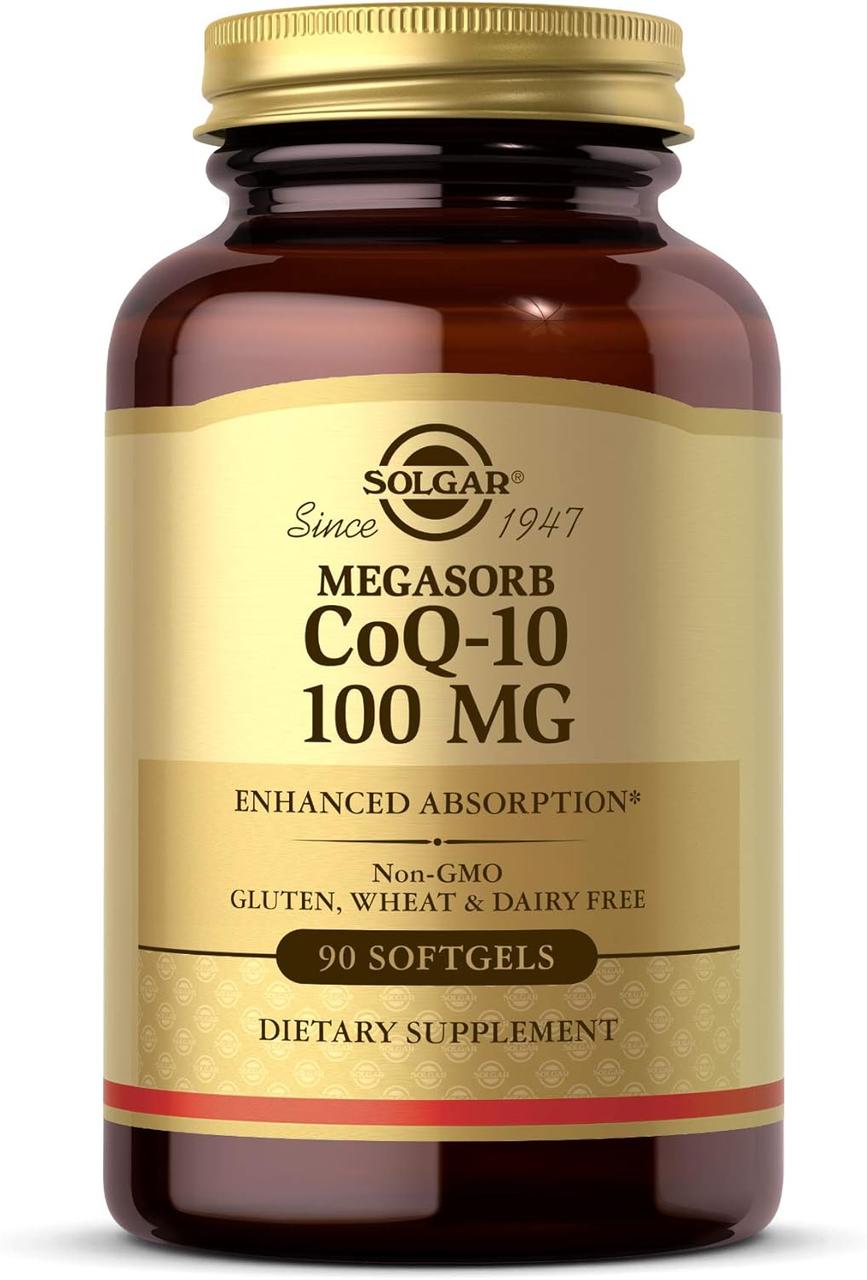 Solgar, Megasorb коензим CoQ-10, 100 мг, 90 капсул