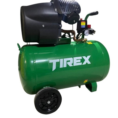 Поршневий компресор 100л 3 кВт, V-подібний двох циліндровий TIREX TRAC100VL, фото 1